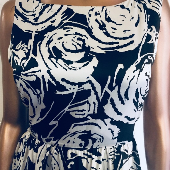 I.C.E. Vtg Dress Cutout Back Button Floral Sz 14 - Picture 8 of 8